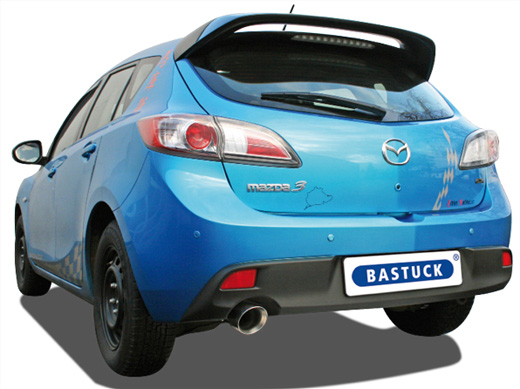 Neue BASTUCK Sportauspuffanlage für den Mazda 3 BL