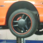 Ford Mustang GT - Felgenranddekor -  orange - 17