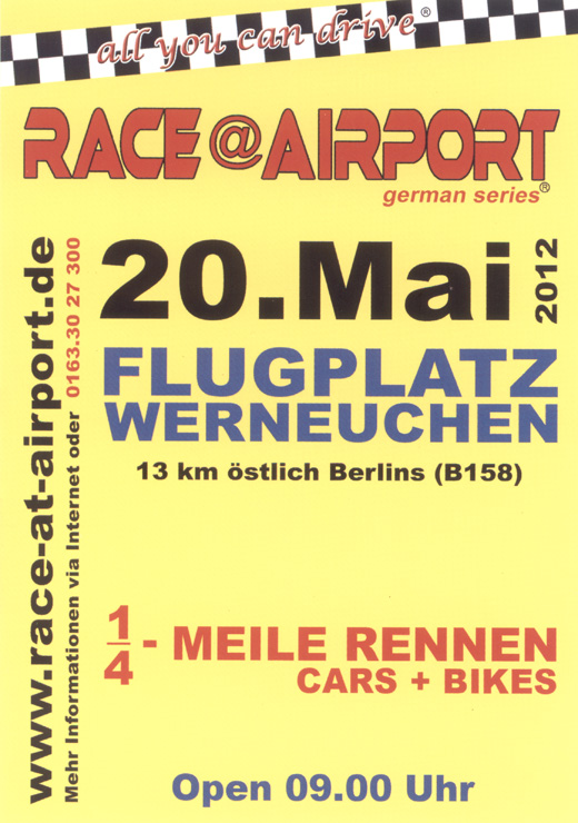 Race at Airport 2012 - Flyer