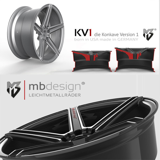 MB Design - Aluminiumfelge - KV1 - konkav