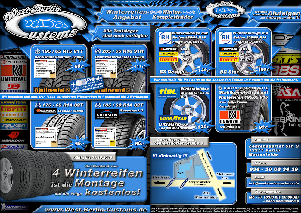 Winterreifen-Flyer 2010 von West-Berlin-Customs