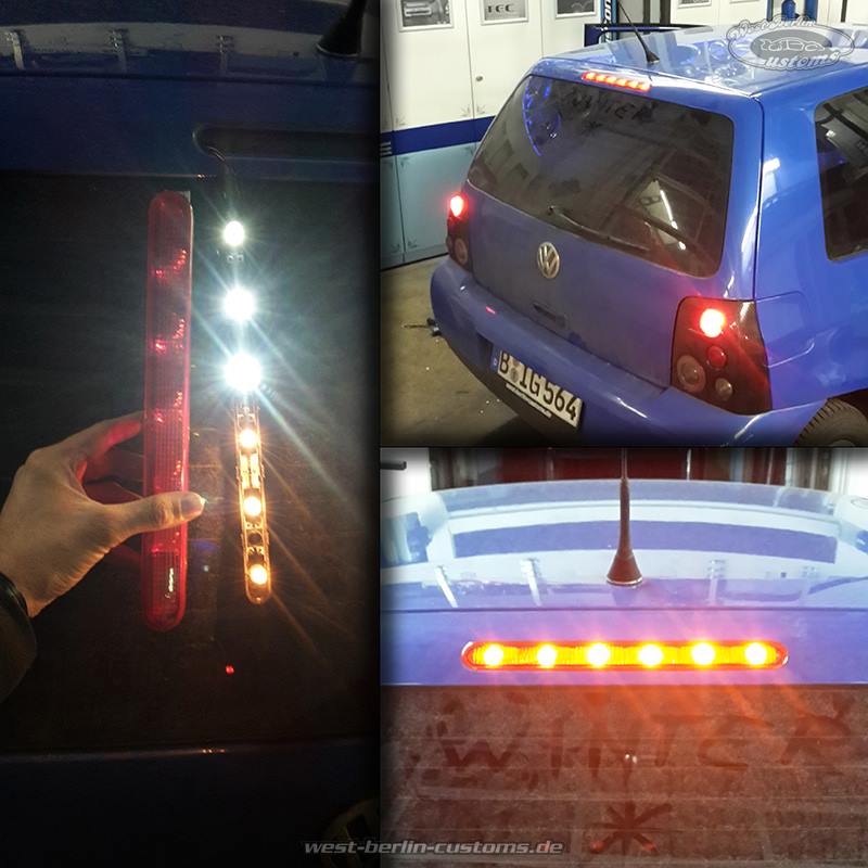 Einsatz von LED als Ersatz-Birnen in der dritten Bremsleuchte – #ProjektLUPO