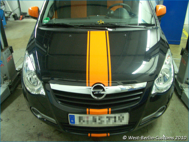 Korrektur der Folierung – Opel Agila B