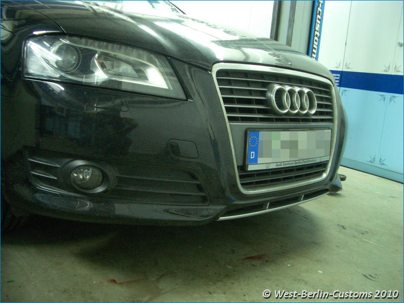 Folierung der Frontlippe – Audi A3 (Sportback)