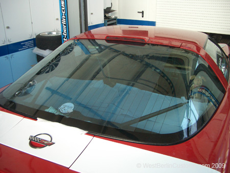Corvette C4 – Scheibentönung hellblau