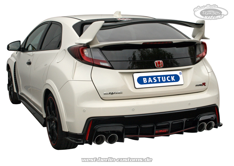 Sportauspuffanlage von BASTUCK für Honda Civic FK 2 Type R (ab 2015)