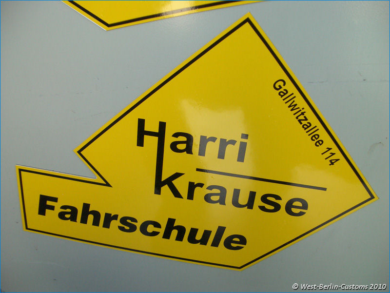 Magnetschilder – Fahrschule Harry Krause