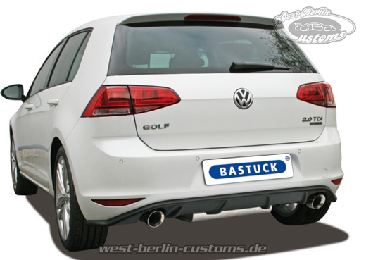 Neue BASTUCK Sportauspuffanlage für den VW Golf 7 Turbo inkl. Turbo + Diesel
